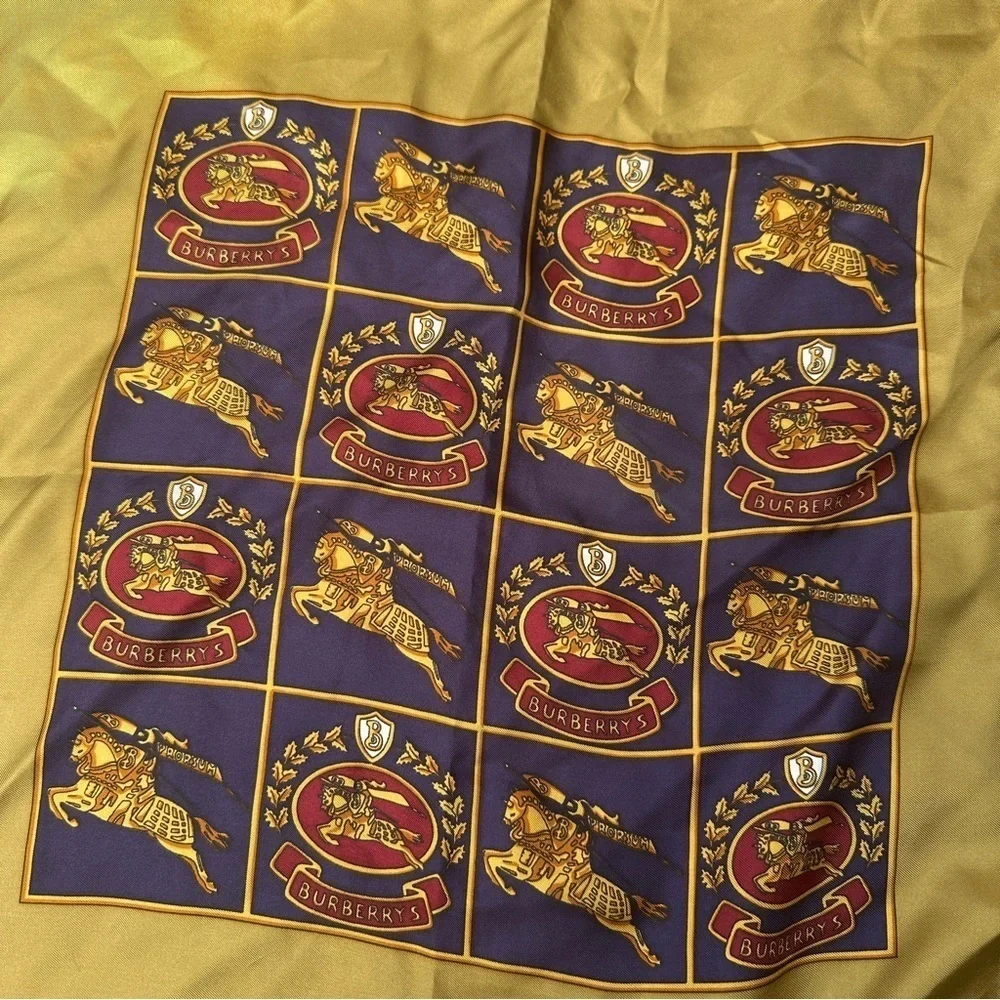 Vintage Burberrys silk scarf